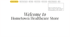 Desktop Screenshot of hometownhealthcarestore.com